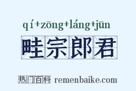 畦宗郎君是什么意思的图片